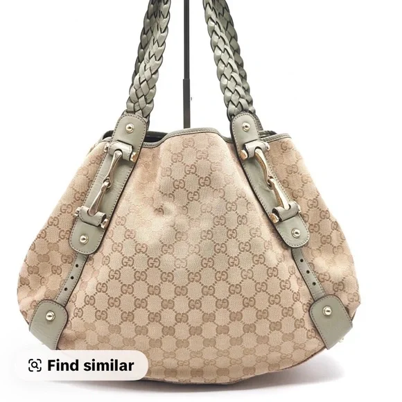 Gucci Beige and Olive Women's Tote Bag - Picture 3 of 10